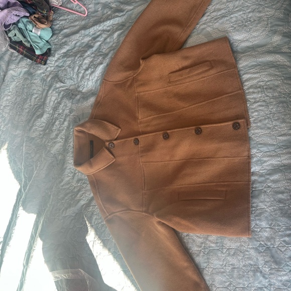 Louis Vuitton Camel Pea Coat - Picture 2 of 8